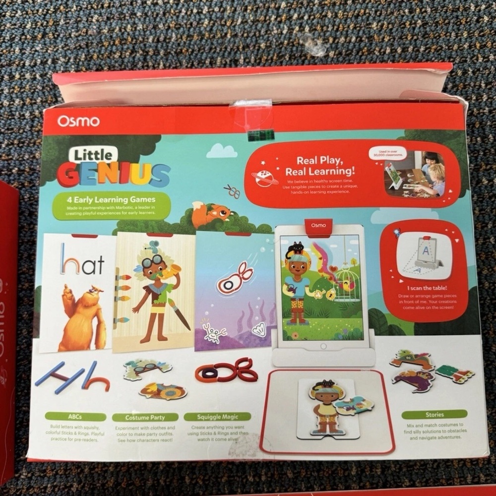 Osmo Little Genius Starter Kit for iPad Ages 3-5 Early Learning 4 Games - Picture 2 of 3